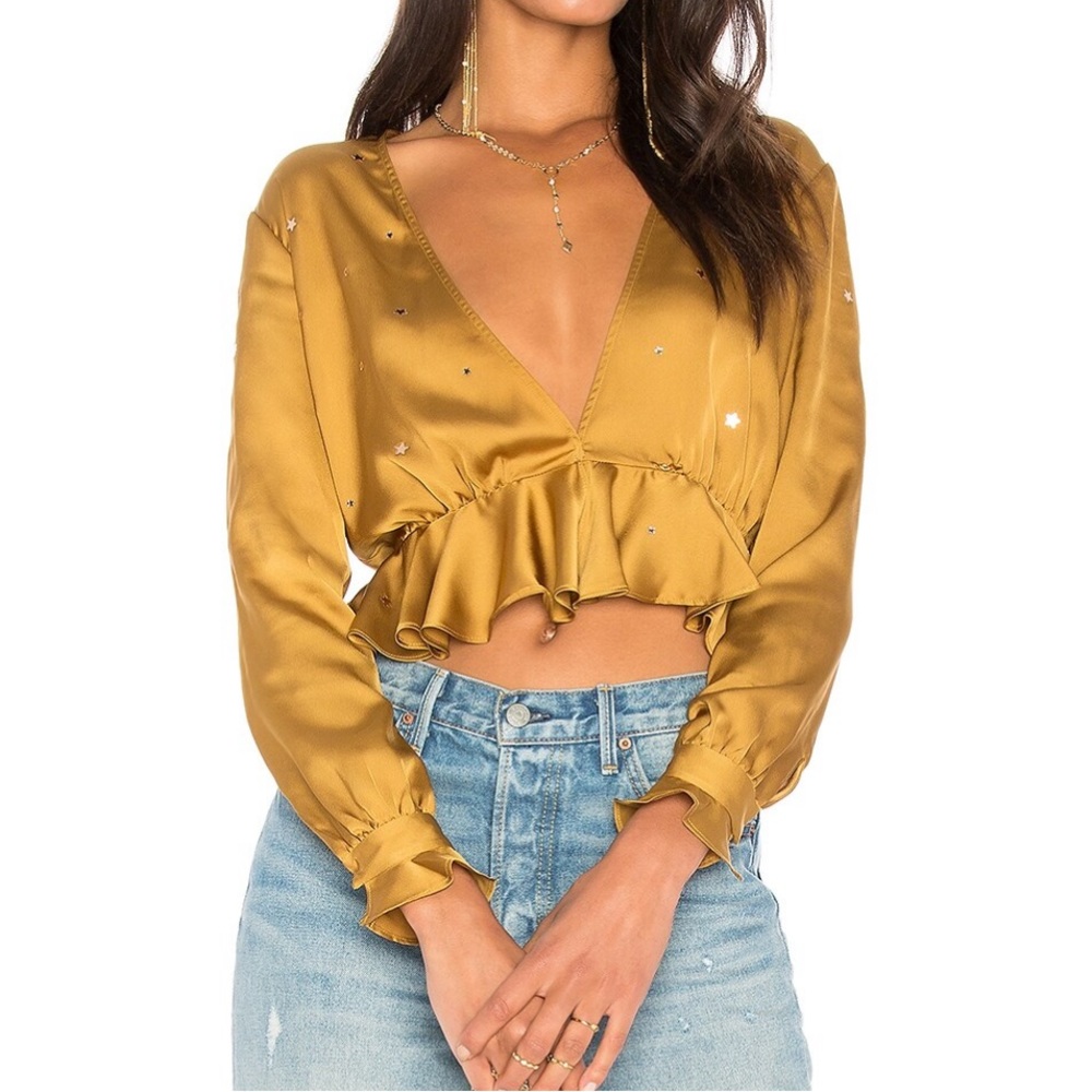 For Love & Lemons Twinkle Long Sleeve Top